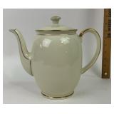 Germanï¿½Kahla Porcelain Coffee Pot With Gold Trim