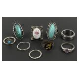 Silver Tone Ring Jewelry Collection