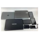 HP, Toshiba Laptops, Tablets, Chargers