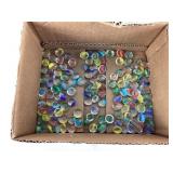 Glass Pebbles With Multicolor Accents