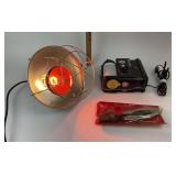 Heat Lamp, Air Compressor, KD Snap Ring Tool Kit