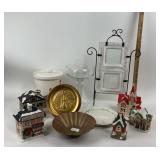 Norman Rockwell Plate, Glassware, Ceramic Houses
