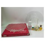 Pilgrim Glass Platters, Perfumes By Jess, Banana R