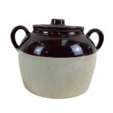 Stoneware Crock With Lid, USA Marked