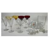 Glassware: Etched Stemware, Bass Mug, Crystal Deco