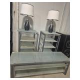 Retail Display Metal Shelving Units WithGlass