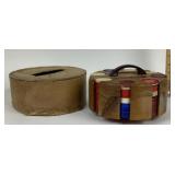 Wood Poker Chip Storage Case With Chips