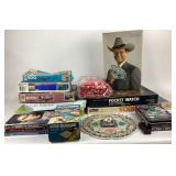 Board Games, Puzzles, DVDs, Poker Chips