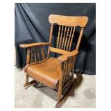 Wood rocking chair
