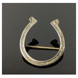 Reja Sterling Horseshoe brooch 7.67g TW