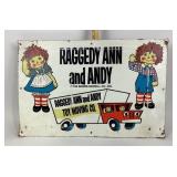 Raggedy Ann And Andy Toy Moving Co. Sign