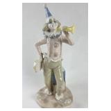 Porcelain Clown Figurine with Trumpet