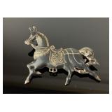 Sterling Siam Stamped horse pin 7.17g TW
