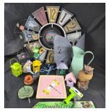FirsTime Wall Clock, Ceramic Frog Hook, Garden Dec