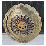 Metal Sun Wind Spinner With Dual-Sided Design