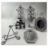 Metal Candle Holders, Decorative Mirrors, Glasswar