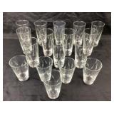 Libby ï¿½Simplicity Glass Tumblers With Etched Patte