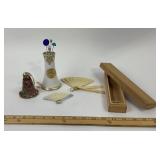 Nippon Porcelain Hatpin Holder, Fans, Cloisonne Be