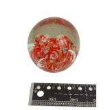 Decorative Millefiori Art Glass Paperweight