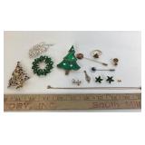 Swarovski Stick Pin, Eisenberg Christmas Brooch, C