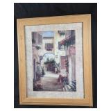 Vivian Flasch Mediterranean Street Scene Print