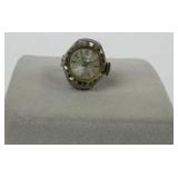 Ladies Sheffield Ring Watch With White Dial
