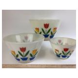 Fire King Flower Bowls
