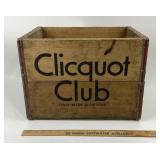 Clicquot Club Wooden Crate With Graphics