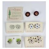 Vintage NOS Designer Fashion Earrings