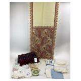 Wool Shawls, Embroidered Linens, Textiles