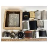 Stainless Steel Flasks: Jim Beam Black, Canadian C