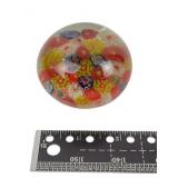 Decorative Millefiori Art Glass Paperweight