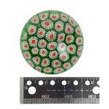 Decorative Millefiori Art Glass Paperweight