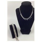 Kramer of New York Clear rhinestone necklace with