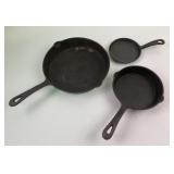 (3) Cast Iron Skillets