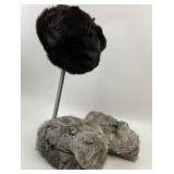 (3) Russian-Style Fur Ear-Flapï¿½Hats, Brown & Gray
