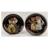 Rheinfelden Hand-Painted Ceramic Plates