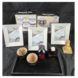 Avon Bottles, Picture Frames, Paper Lanterns