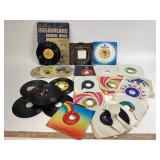 7 Inch Vinyl Records; Elton John, Loretta Lynn, Wi