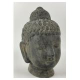 Terracotta Buddha Head Sculpture 13"