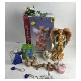 Angel Figurines, Keychains, Fiber Optic Angel