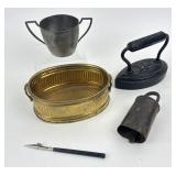 Antique W.H. Howell Geneve IL Cast Iron Sad Iron