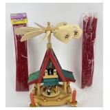Christmas Pyramid Advent House, 2-tier Model Hand