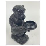 Sitting Monkey Sculpture Candle Holder