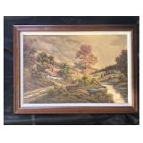 Landscape Painting Signed William H Black