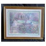 Framed artwork Victorian scene