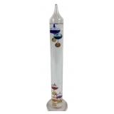 Galileo Glass Thermometer With Colorful Spheres