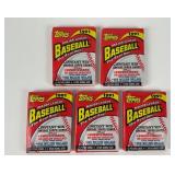 5 Topps 1991 Baseball Packs