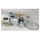 Fire-King Baking Dish, Ball Jar, Mugs, Glassware