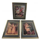 Framed Prints Of Children And Floral Artwork